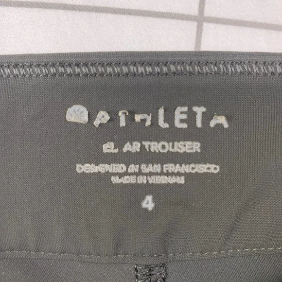 ✨[Athleta] Gray Stellar Trouser Ankle Zipper Size 4 Style 351310 - Picture 3 of 10
